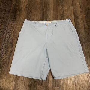 Peter Millar Salem Performance Shorts Mens 34 Blue 9” Golf Stretch Old Memorial